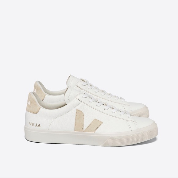 Veja CAMPO LEATHER WHITE ALMOND - Picture 1 of 8